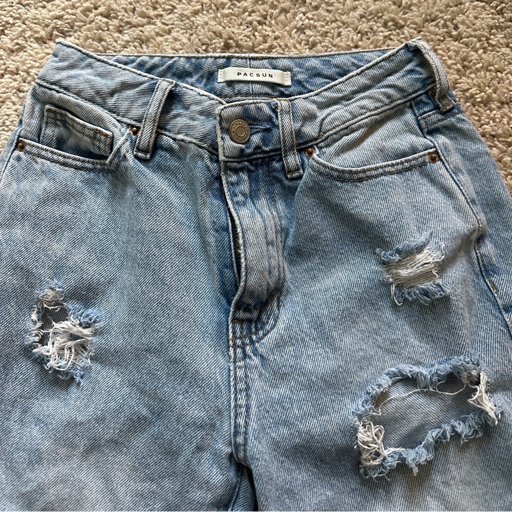 PacSun Women’s High Rise Ripped Jeans - Picture 2 of 3